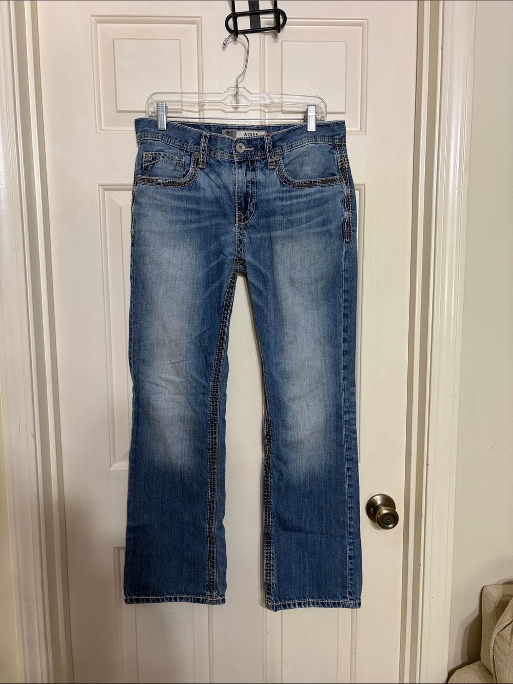 BKE Men's Light Blue Bootcut Jeans